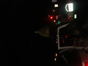 Okay, another sorry attempt. What is it with me in cabs and dark pictures?